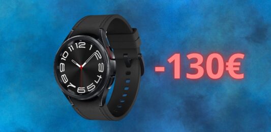 Samsung Galaxy Watch6 è in offerta di 130 euro su AMAZON solo oggi