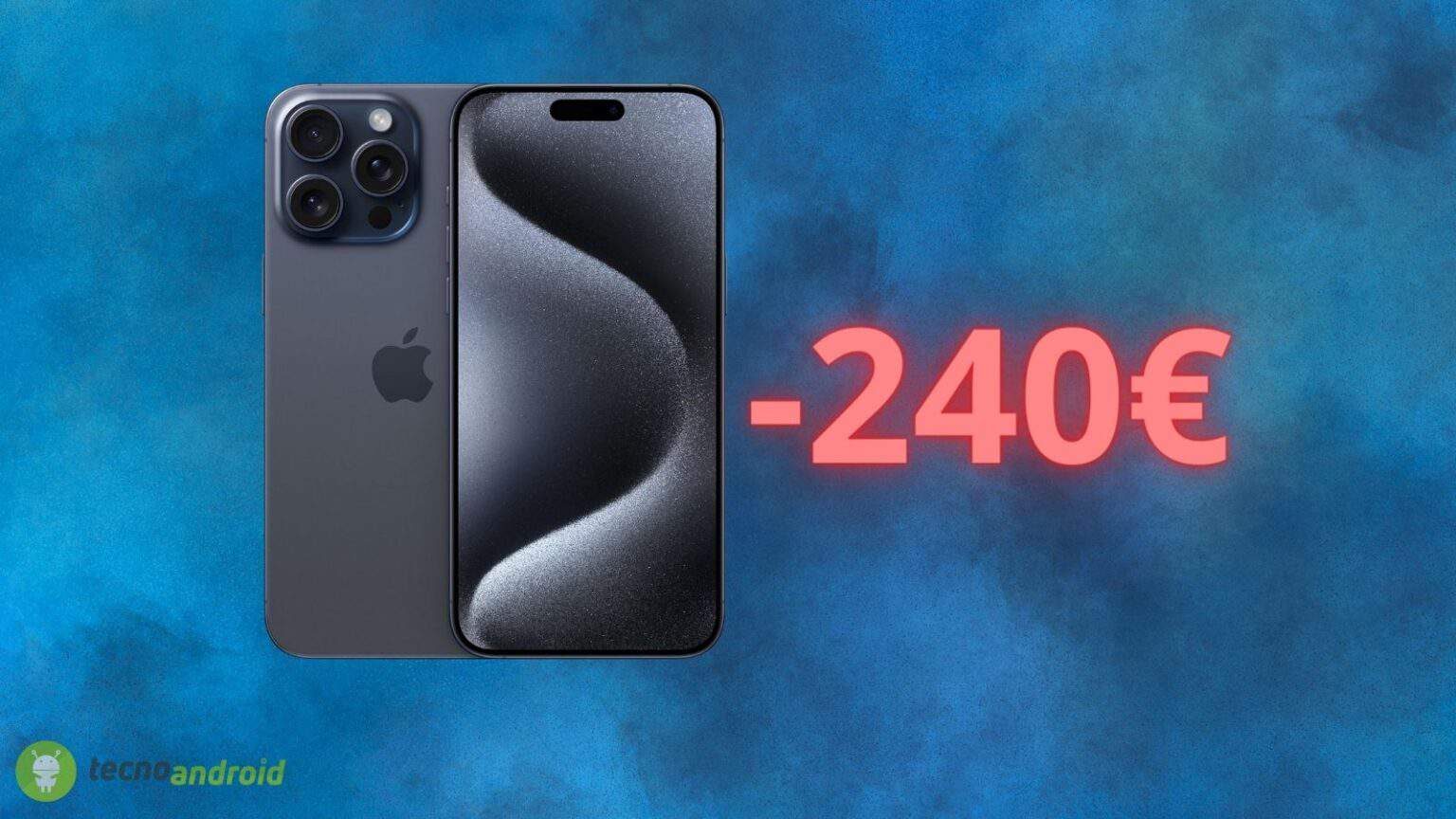 Apple iPhone 15 Pro Max è in SUPER OFFERTA: sconto di 240 euro su Amazon