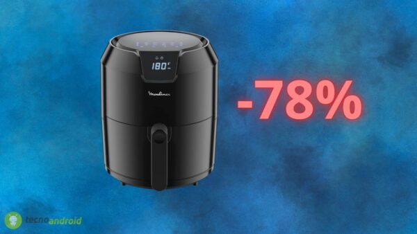Friggitrice ad aria MOULINEX a 49 euro: sconto del 78% su AMAZON