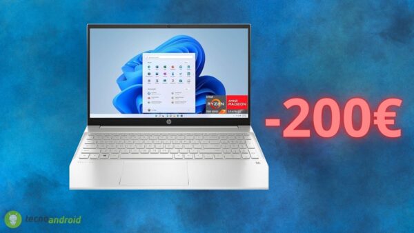 Notebook HP scontato di 200 euro: la PAZZA OFFERTA di Amazon
