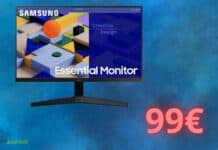 Monitor SAMSUNG a 99 euro: sconto ASSURDO su Amazon