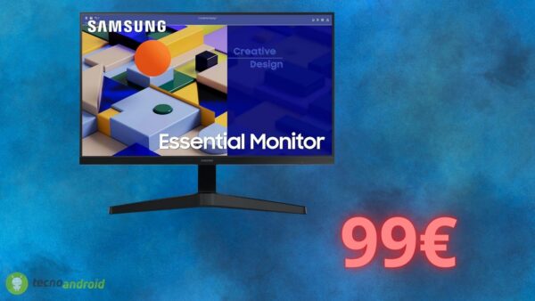 Monitor SAMSUNG a 99 euro: sconto ASSURDO su Amazon