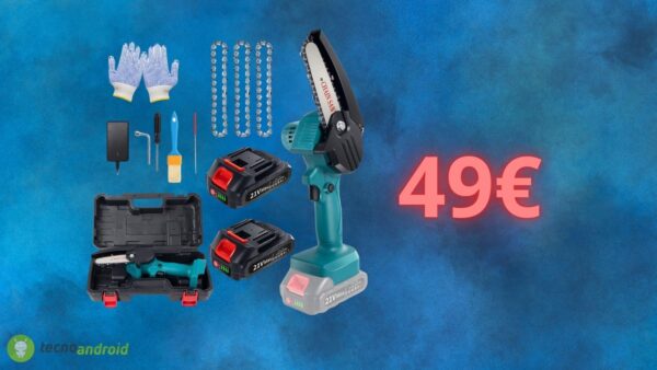 Motosega a batteria in SALDO su Amazon con COUPON gratis