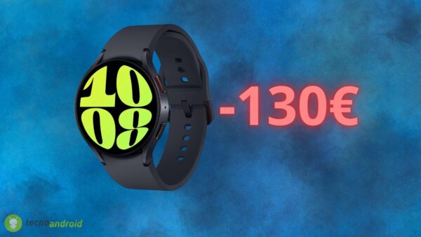 Samsung Galaxy Watch 6: prezzo CROLLATO su Amazon, sconto di 130 euro