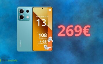 Xiaomi Redmi Note 13: OFFERTA con prezzo quasi GRATIS oggi su Amazon