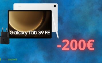 Samsung Galaxy Tab S9 FE: OFFERTA di quasi 200 euro su AMAZON
