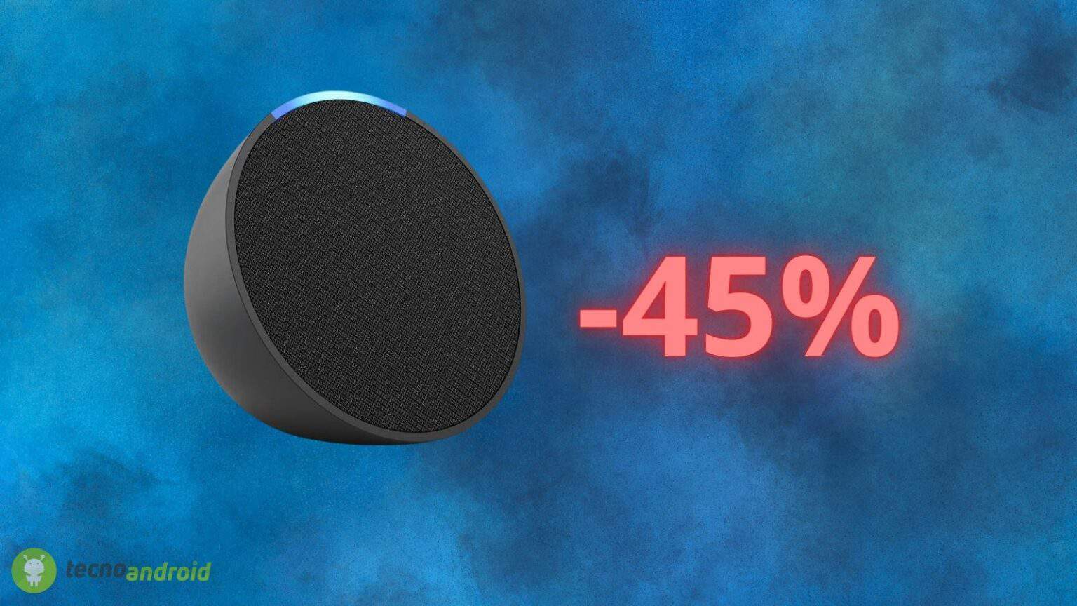 Amazon Echo Pop: FOLLE sconto del 45% attivo su Amazon