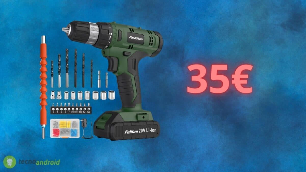 Trapano avvitatore a batteria: prezzo da URLO su Amazon