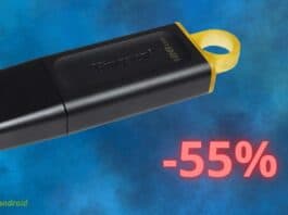 Chiavetta USB da 128GB a 8 euro: offerta del 55% su Amazon
