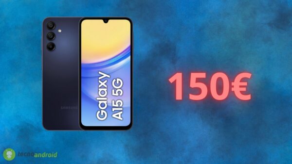 Samsung Galaxy A15 a meno di 150 euro: pazzo sconto AMAZON