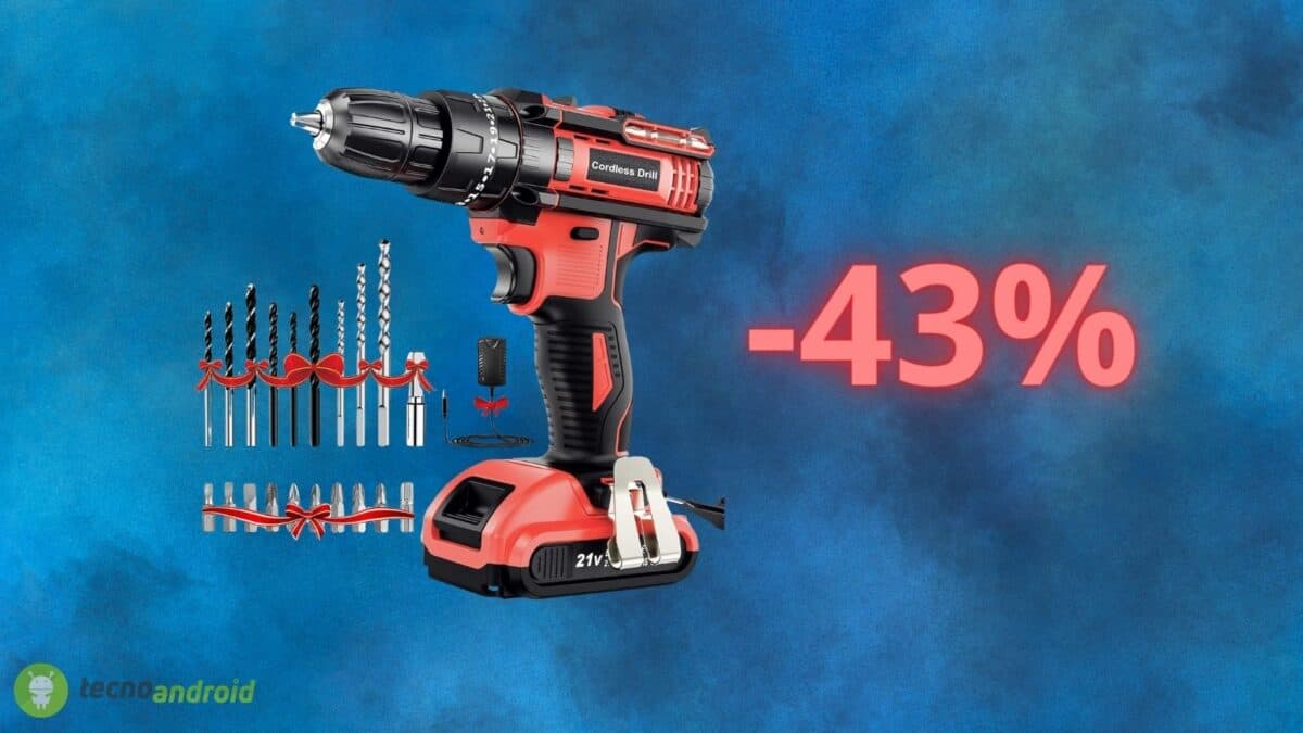Trapano avvitatore a batteria quasi GRATIS su Amazon: uno sconto FOLLE