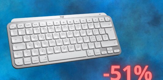 Logitech MX Keys Mini: tastiera bluetooth al 51% di sconto oggi su AMAZON