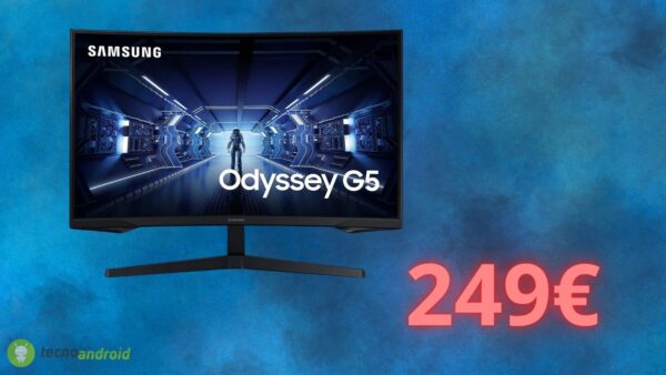 Monitor gaming Samsung Odyssey in OFFERTA su Amazon: prezzo al MINIMO STORICO