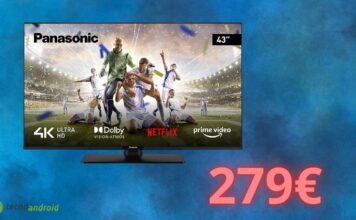 Smart TV 4K Panasonic a soli 279 euro su Amazon: un'offerta imperdibile