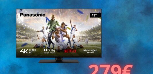 Smart TV 4K Panasonic a soli 279 euro su Amazon: un'offerta imperdibile