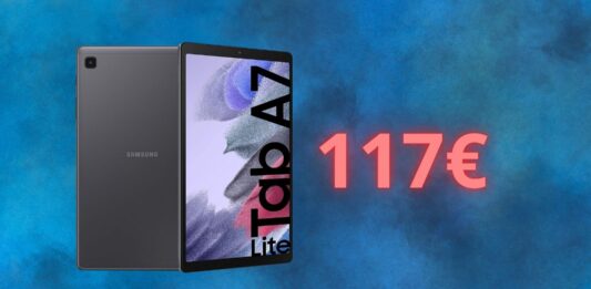 Samsung Galaxy Tab A7 Lite: l'OFFERTA Amazon è da PAZZI