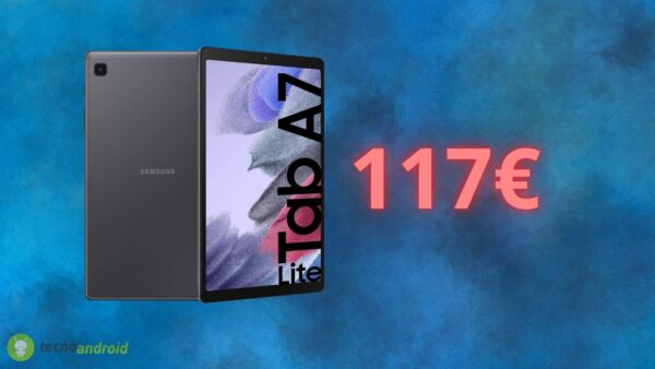 Samsung Galaxy Tab A7 Lite: l'OFFERTA Amazon è da PAZZI