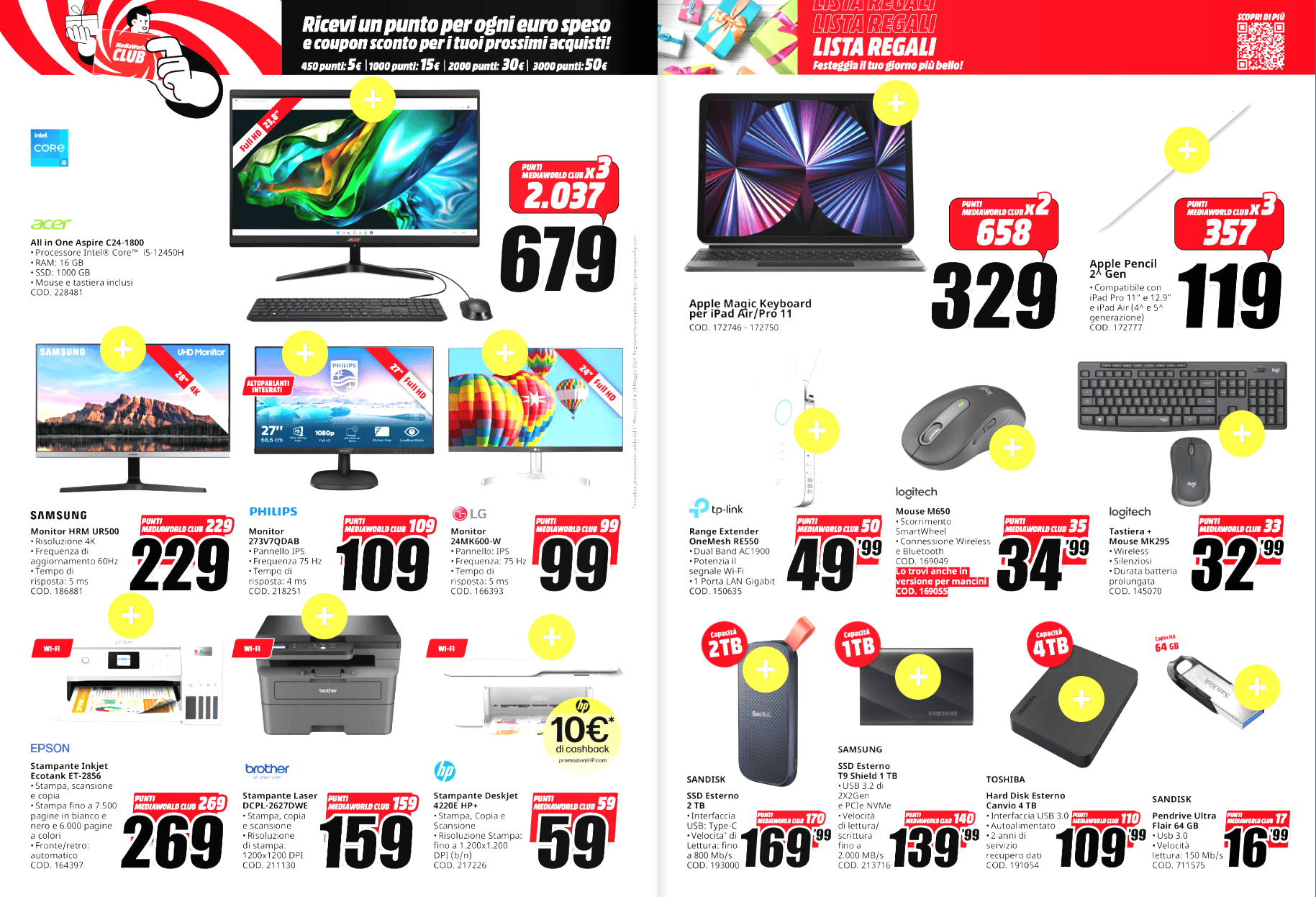 MediaWorld REGALA sconti incredibili nel VOLANTINO: prezzi al 50% solo oggi MediaWorld REGALA sconti incredibili nel VOLANTINO: prezzi al 50% solo oggi