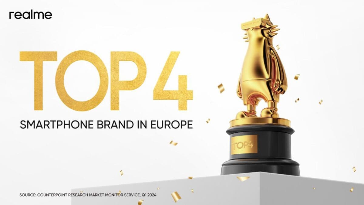 Realme conquista l’Europa: crescita del 59% e Top 4 nel mercato degli smartphone