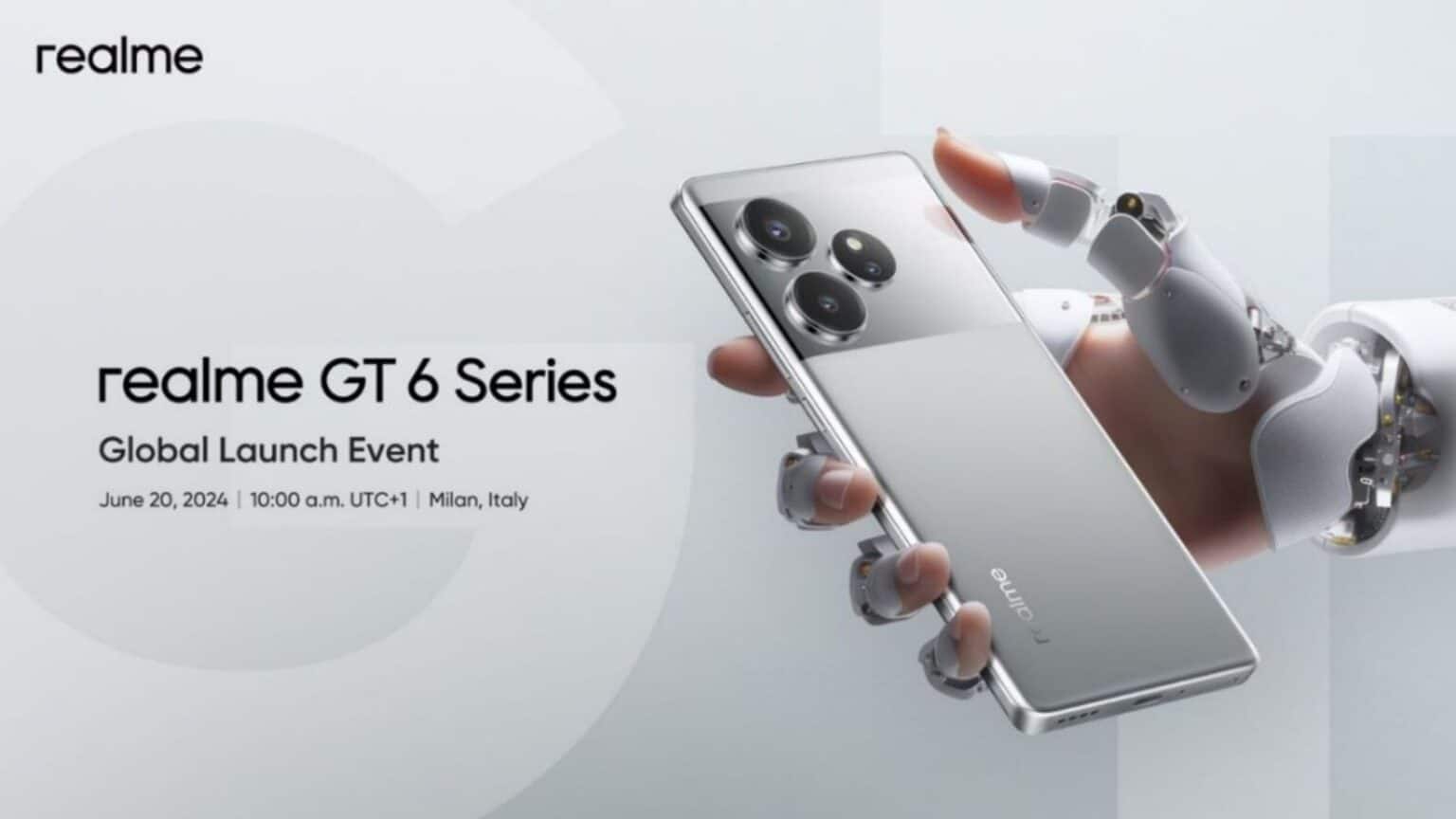 realme GT 6 Series: il 20 giugno arriva a Milano la serie con AI