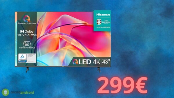 Televisore 4K HISENSE al prezzo più BASSO di sempre: un affare su AMAZON