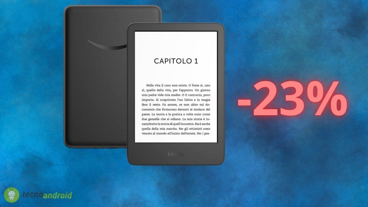 Amazon Kindle: prezzo CROLLA solo oggi con lo sconto del 23%