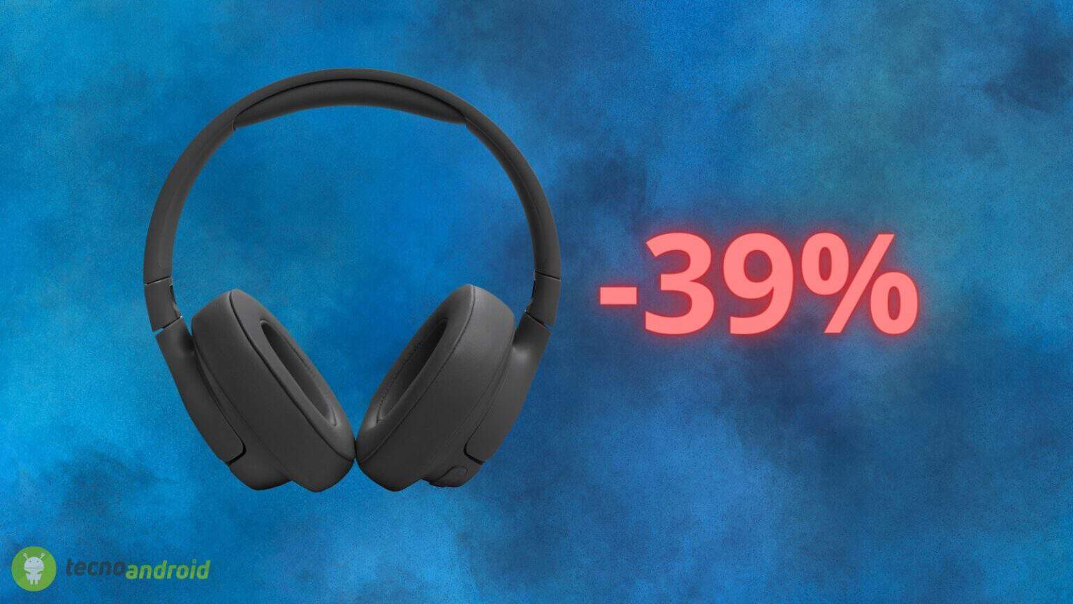 JBL Tune 720BT: cuffie scontate del 39% su AMAZON