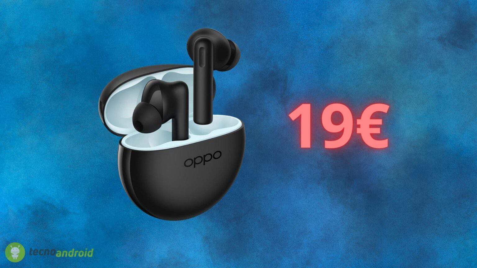 Oppo Enco Buds2 in OFFERTA AMAZON: le cuffie costano solo 19 euro