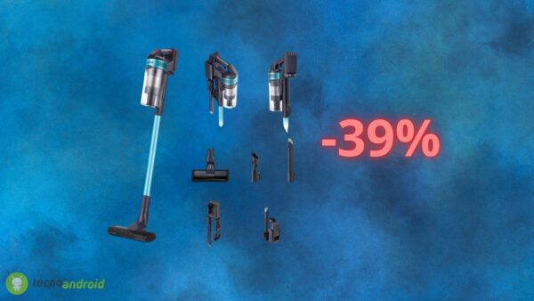 Samsung Jet 60 Turbo: aspirapolvere senza fili al 39% di sconto su AMAZON
