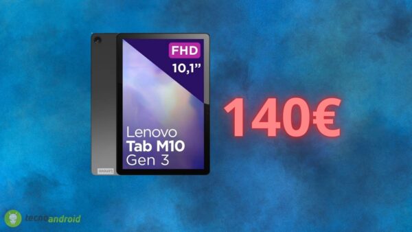 Lenovo Tab M10: il tablet costa solo 140 euro su AMAZON