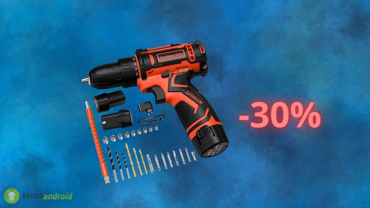 Trapano avvitatore a BATTERIA: sconto pazzo del 30% su Amazon