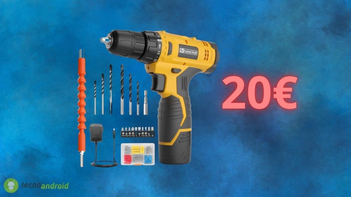 Trapano avvitatore a 20 euro su AMAZON: il prezzo più BASSO di sempre