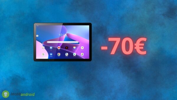 Lenovo Tab M10: tablet in SCONTO di 50 euro su Amazon