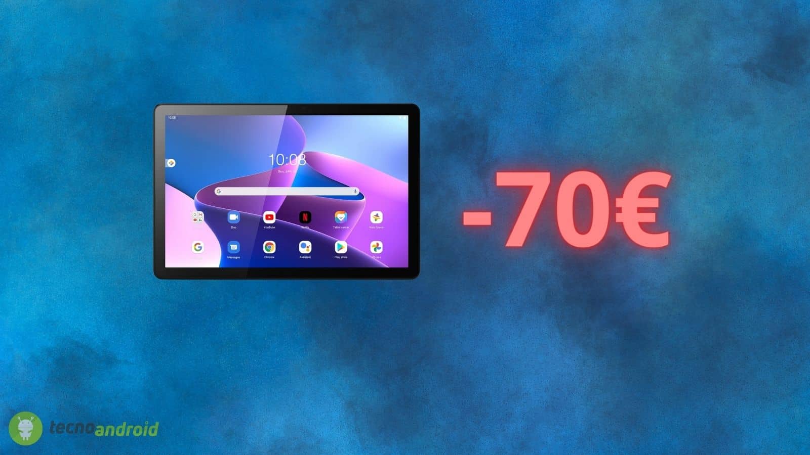 Lenovo Tab M10: tablet in SCONTO di 50 euro su Amazon
