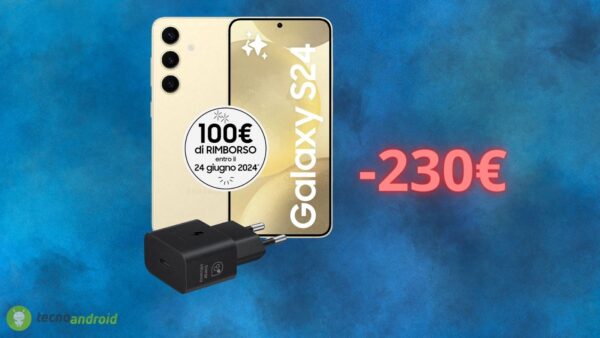 Samsung Galaxy S24: sconto AMAZON di 230 euro solo OGGI