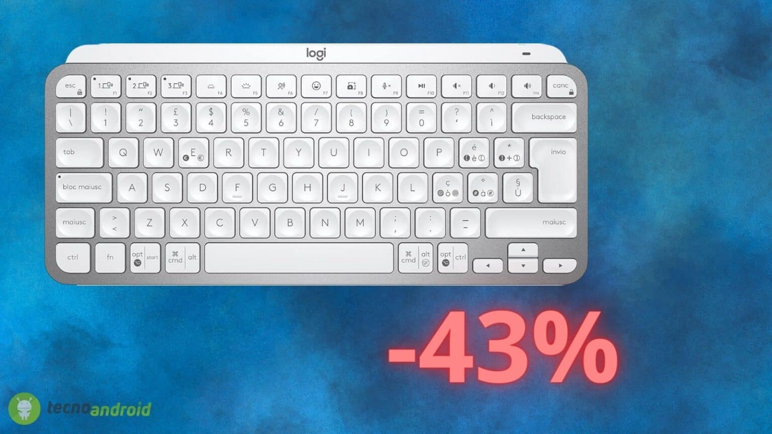 Logitech MX Keys Mini: sconto ASSURDO del 43% su Amazon