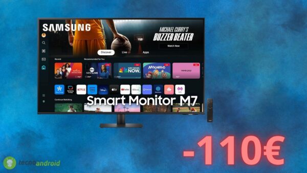 Monitor SAMSUNG da 43 pollici con sconto di 110 euro su AMAZON
