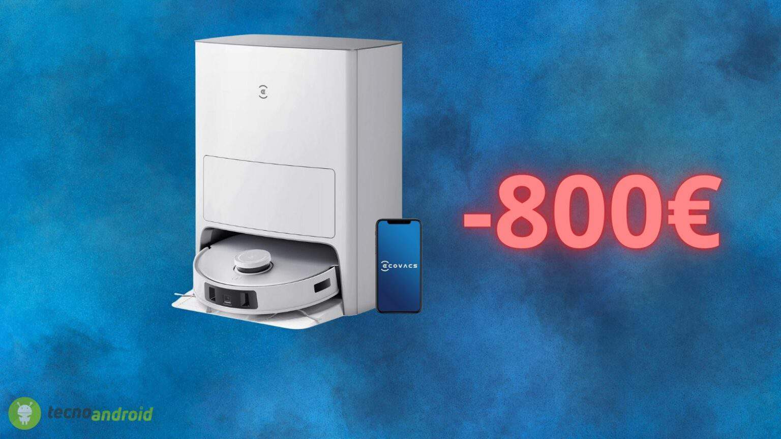 Ecovacs Deebot T20e Omni: SCONTO di 800 euro su AMAZON