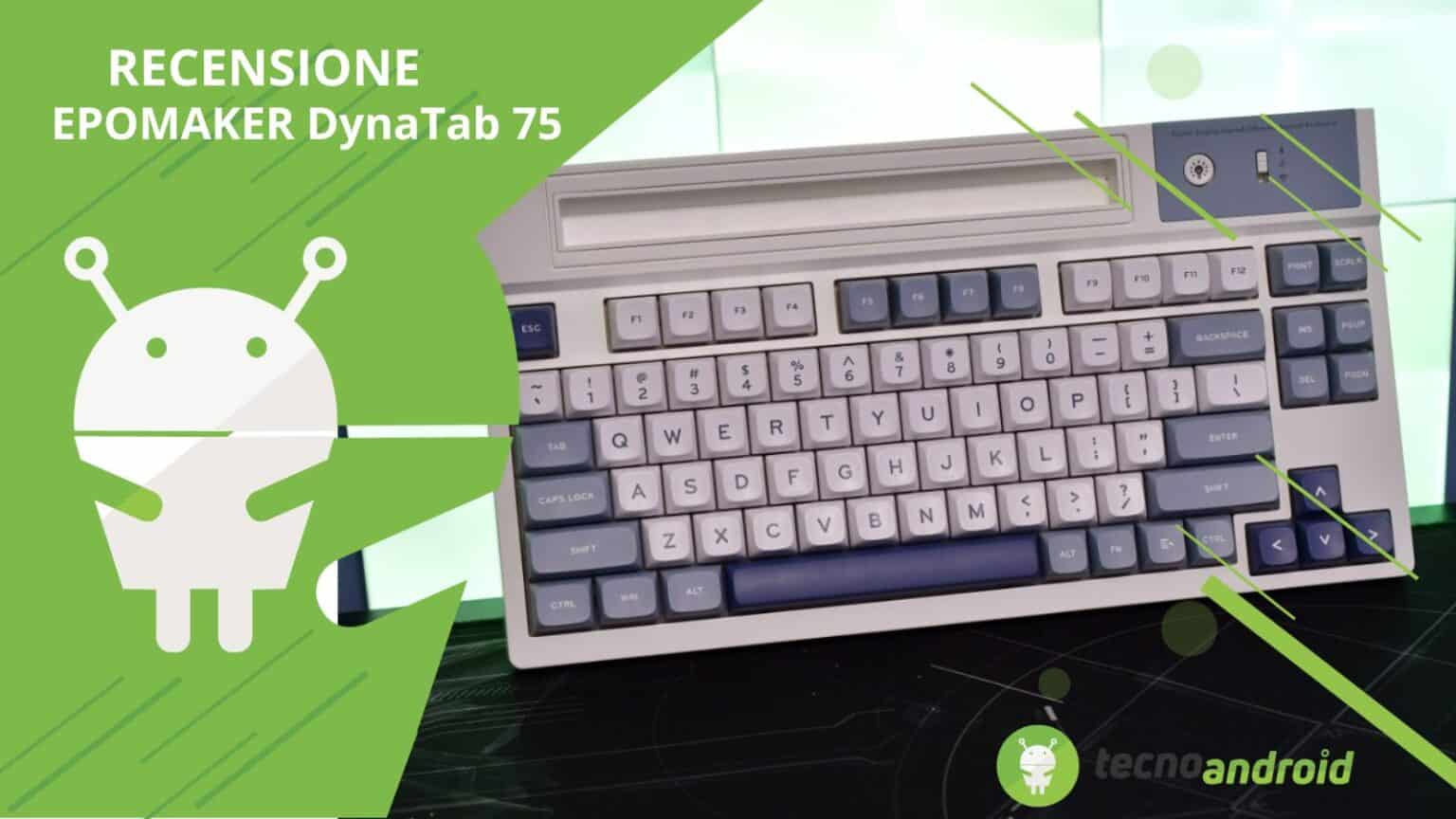 EPOMAKER DynaTab 75, la tastiera meccanica con display incorporato