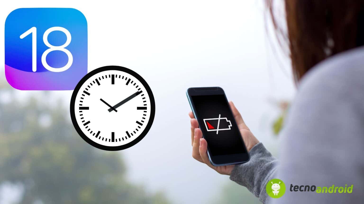 Apple: iOS18 permette di vedere l'ora anche con iPhone scarico