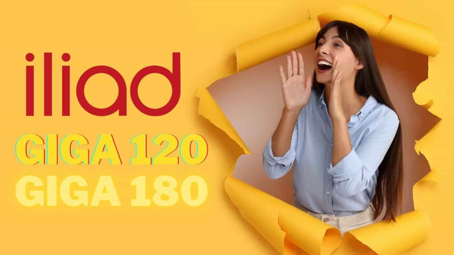 Sono finite le super offerte Flash 150 e Flash 200, ma non disperatevi, Iliad non vi lascia soli! Ecco tornare le Giga 120 e Giga 180.