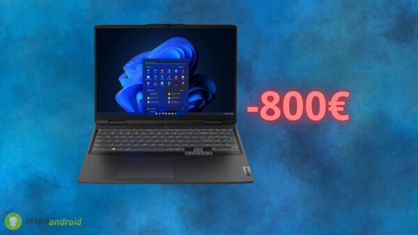 Lenovo IdeaPad Gaming 3: sconto PAZZO di 800 euro su AMAZON