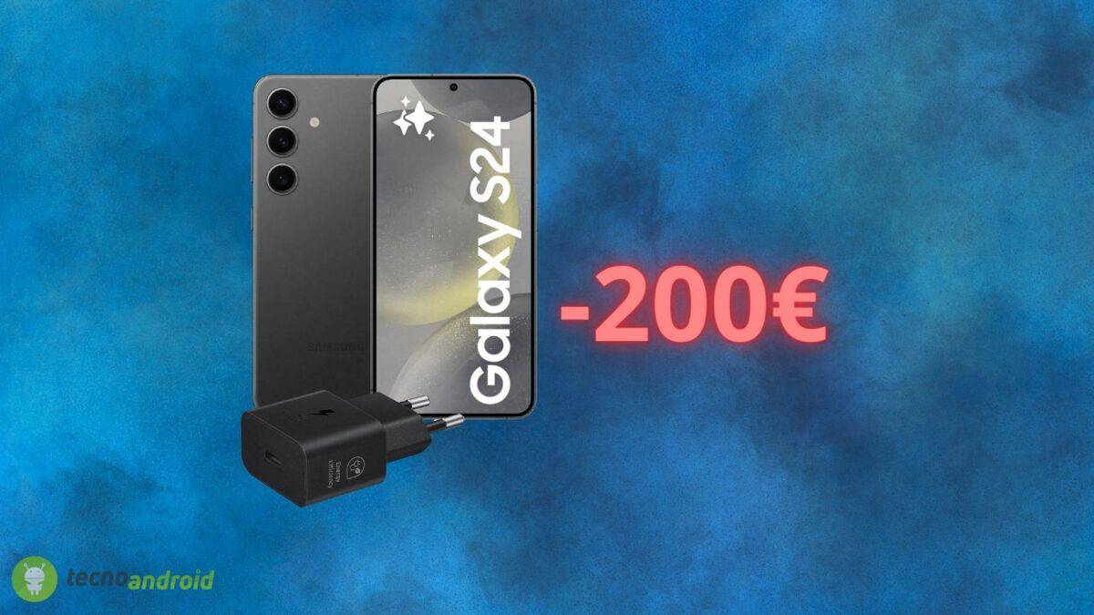 Samsung Galaxy S24: il prezzo CROLLA, costa 200 euro in meno su AMAZON