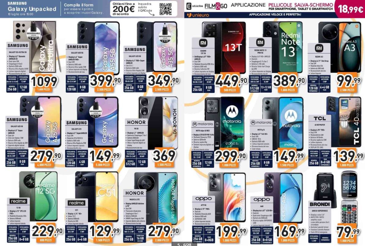 Screenshot 2024-06-30 105327 Black FRIDAY Summer Edition unieuro volantino