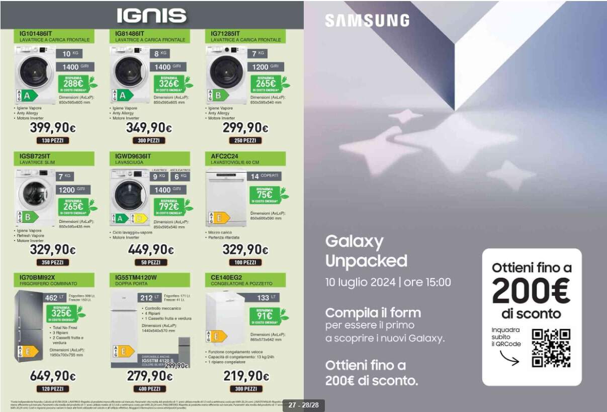 Screenshot 2024-06-30 105512 Black FRIDAY Summer Edition unieuro volantino