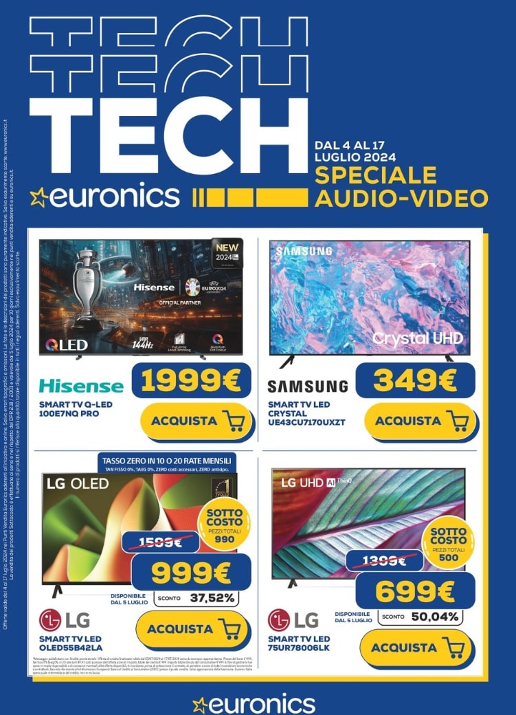 Screenshot 2024-07-04 093042 Euronics ti aspetta con il volantino speciale sui prodotti audio e video