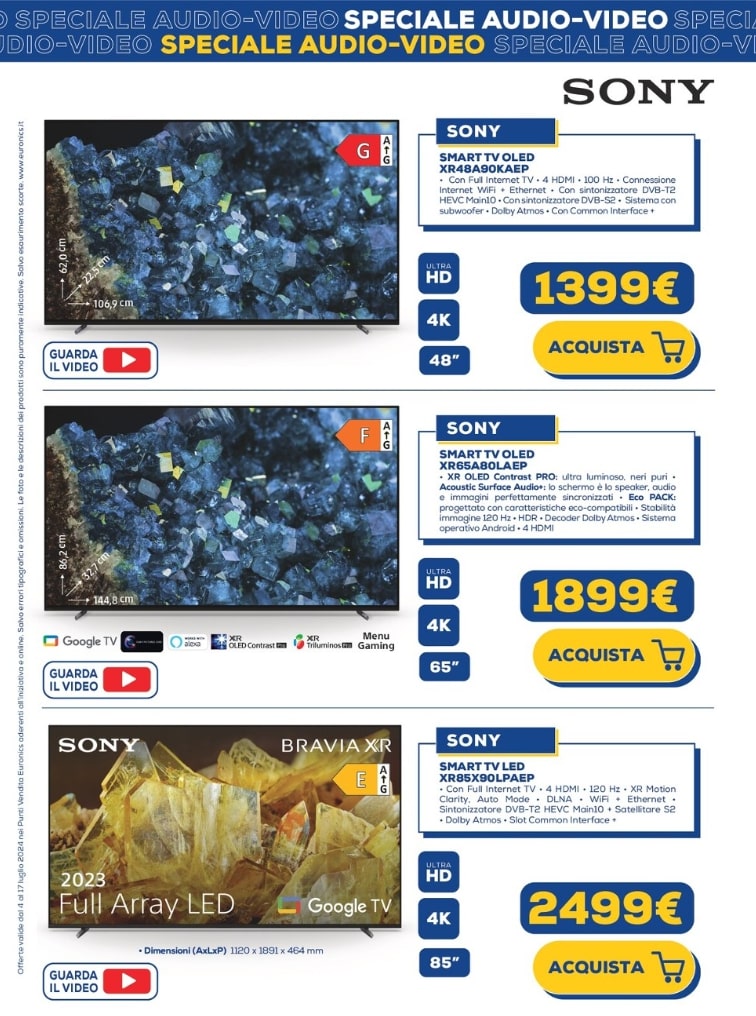 Screenshot 2024-07-04 093117 Euronics ti aspetta con il volantino speciale sui prodotti audio e video