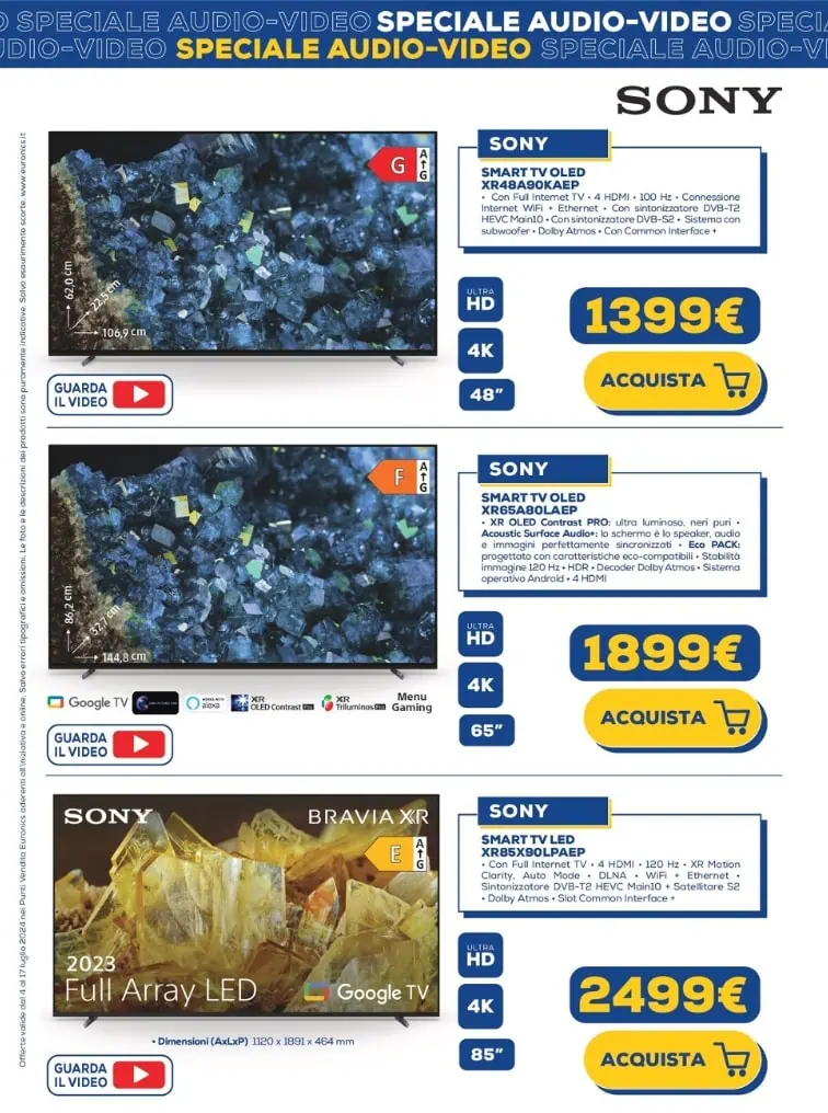 Screenshot 2024-07-04 093117 Euronics ti aspetta con il volantino speciale sui prodotti audio e video