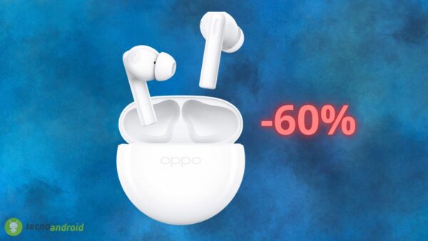 Oppo Enco Buds2 costano solo 19 euro su Amazon: sconto del 60%