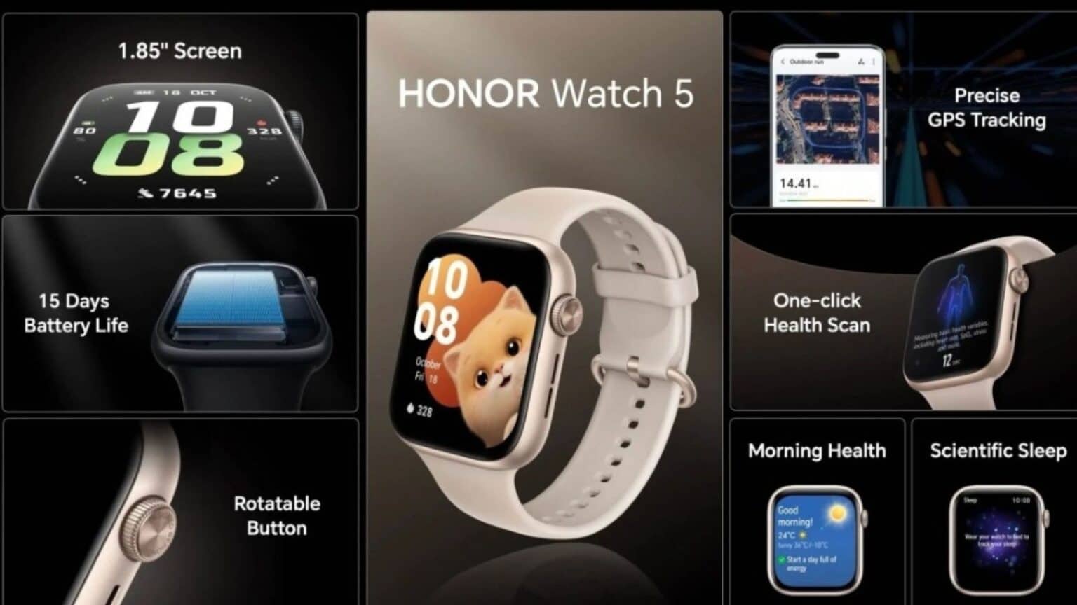 Honor Watch 5 ufficiale